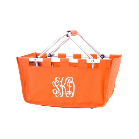 Personalized Orange Market Tote