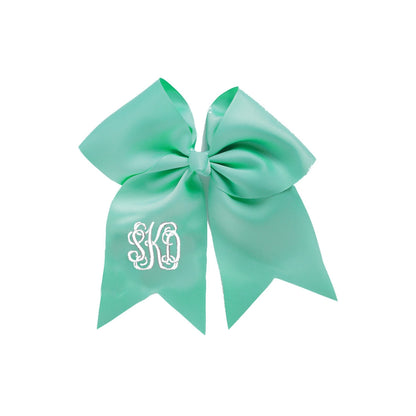 Personalized Light Green Hair Bow