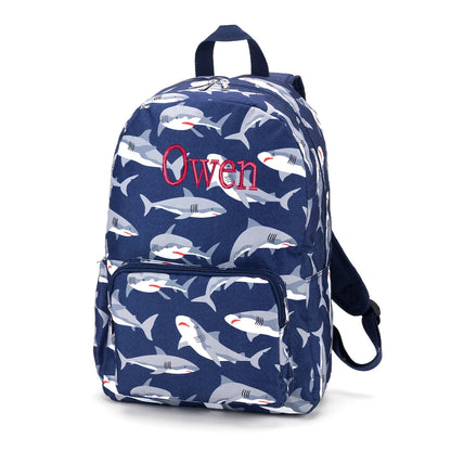 Personalized Shark Attack Kids Backpack