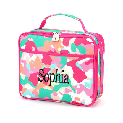 Personalized Fruit Punch Pink Kids Lunch Box