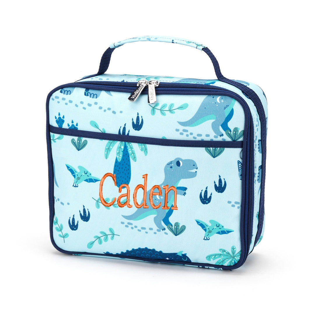 Personalized Kids Matching Dinosaur Backpack and Lunchbox