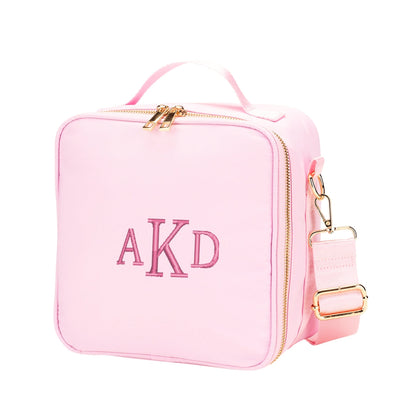 Personalized Matching Pink Backpack Lunch Bag & Pencil Case for Kids