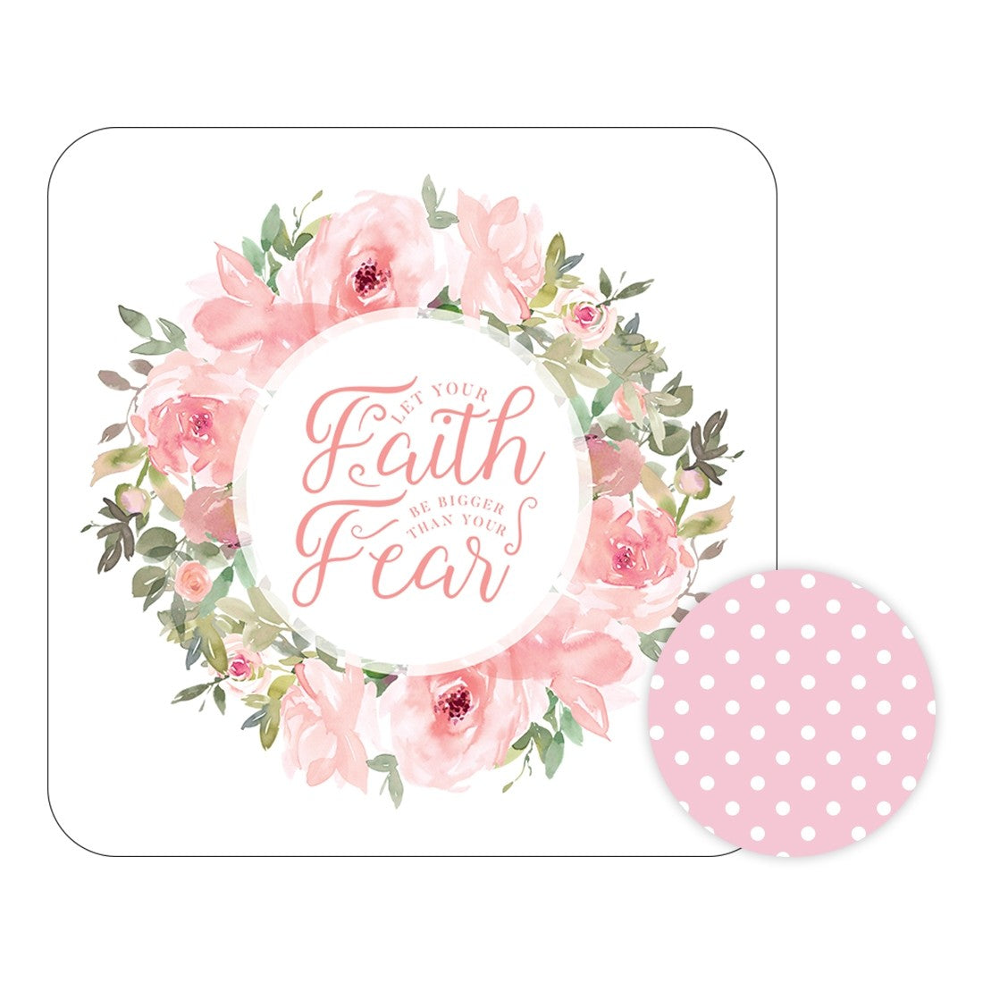 Pink Floral Desk Set