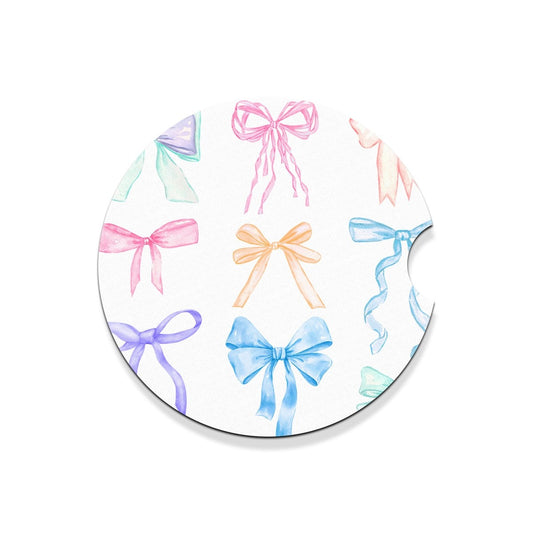 Darling Bow Car Coaster Set