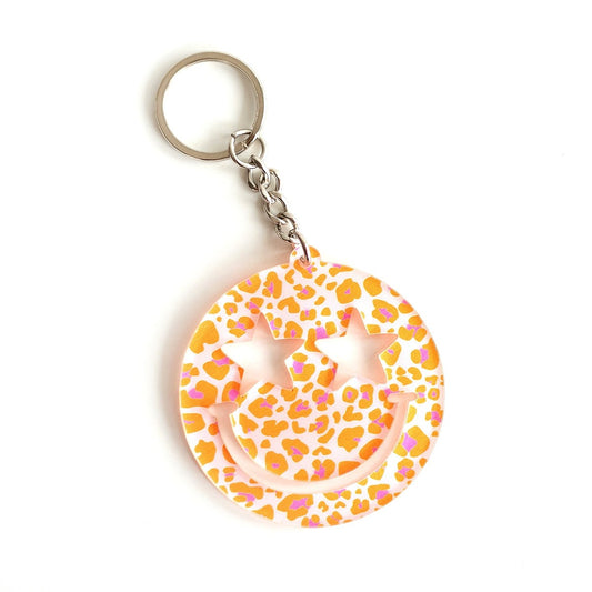 Smitten Kitten Star Eyes Smile Keychain