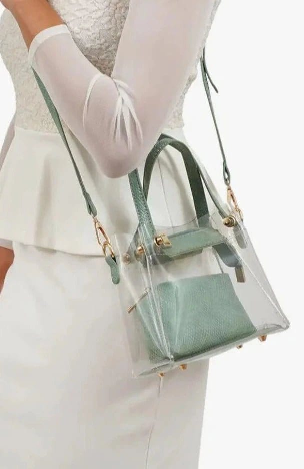 Transparent Clear Mini Tote/Crossbody