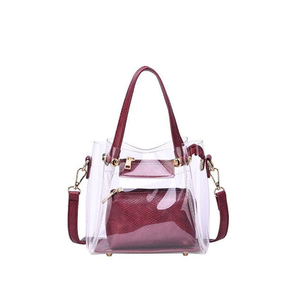 Transparent Clear Mini Tote/Crossbody