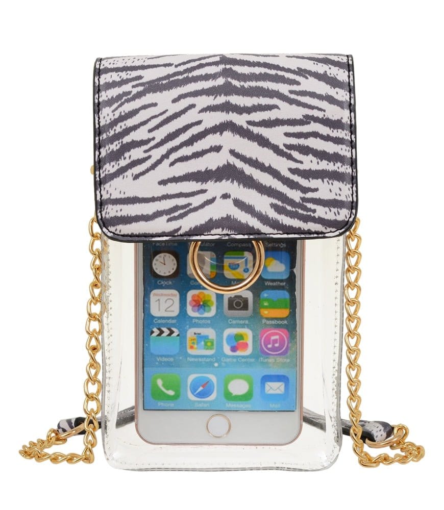 Transparent Clear Cell Phone Holder/Crossbody