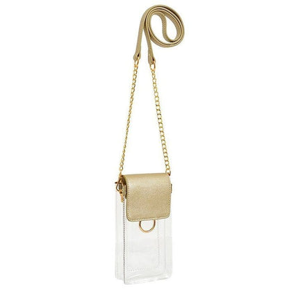 Transparent Clear Cell Phone Holder/Crossbody