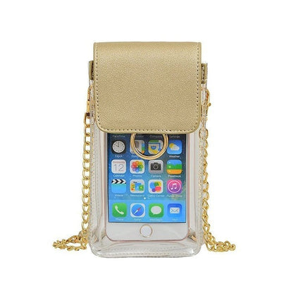 Transparent Clear Cell Phone Holder/Crossbody