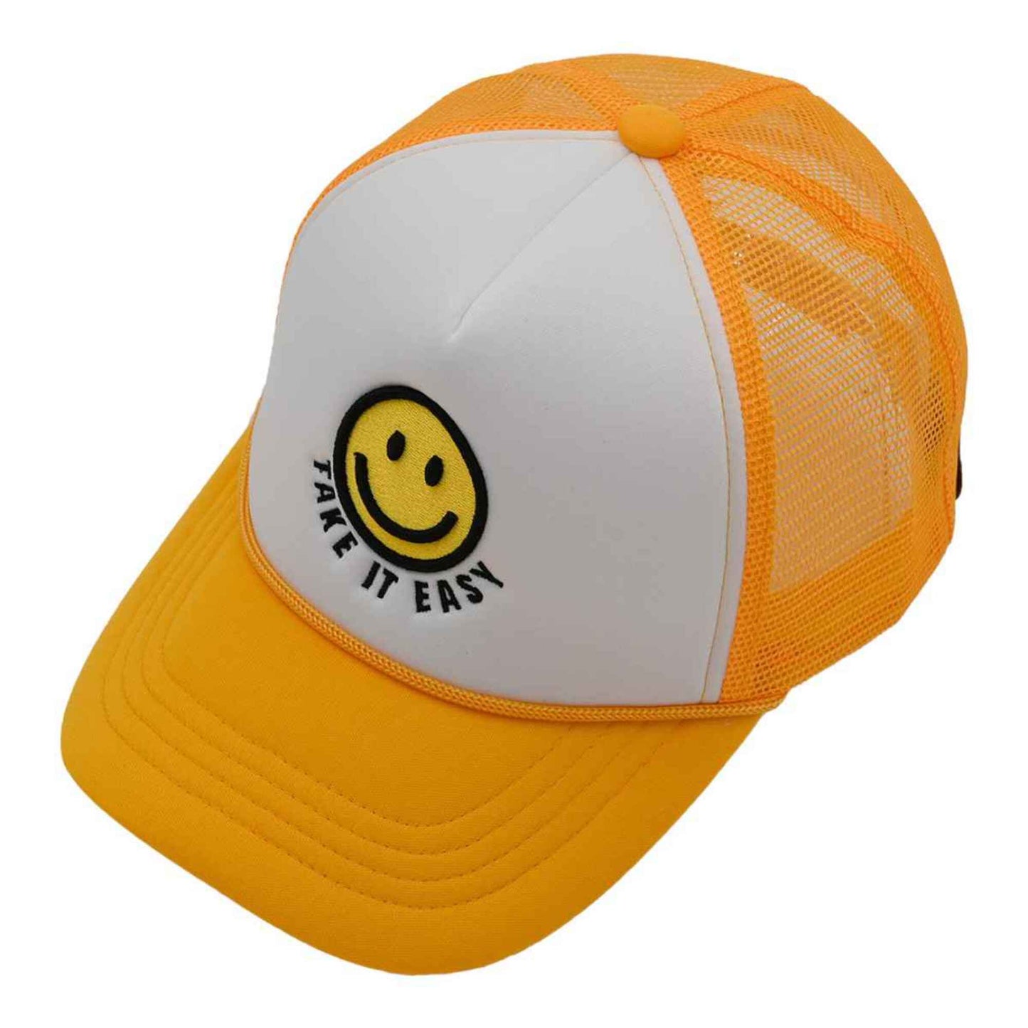 Take It Easy Smiley Face Trucker Cap