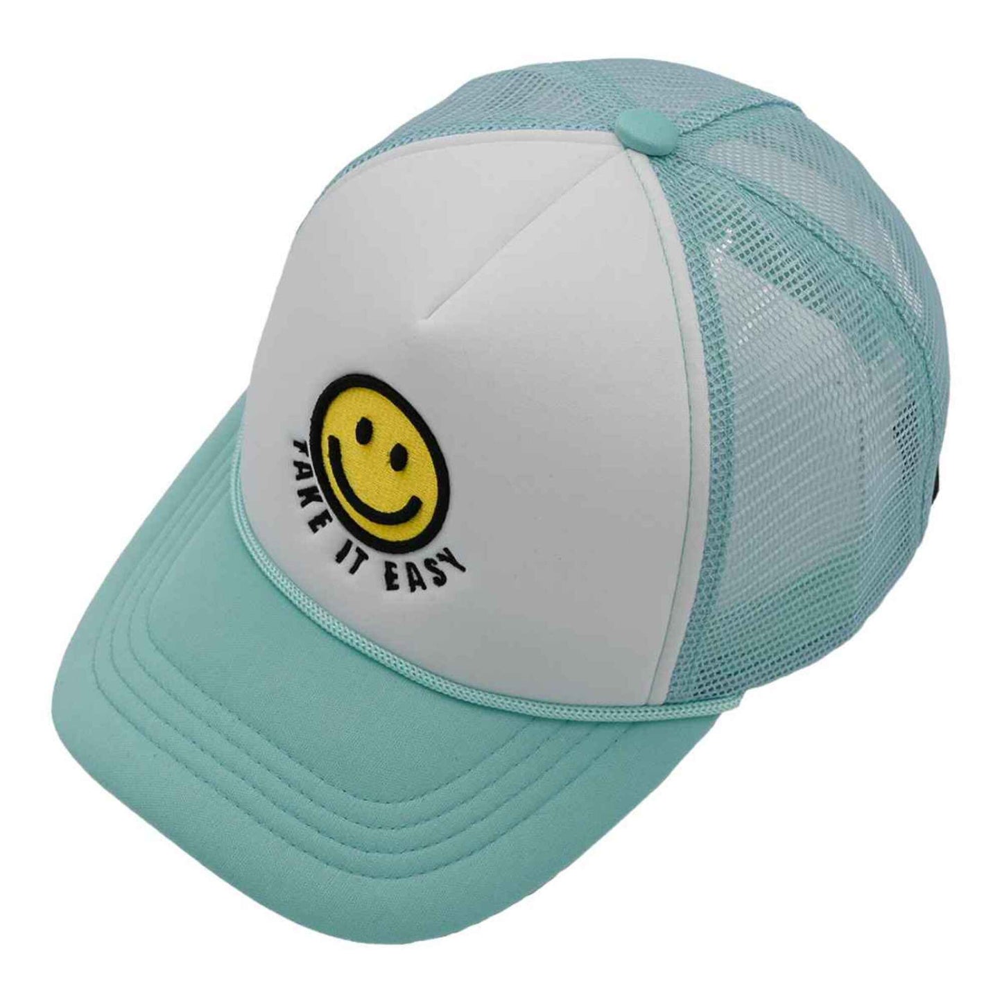 Take It Easy Smiley Face Trucker Cap