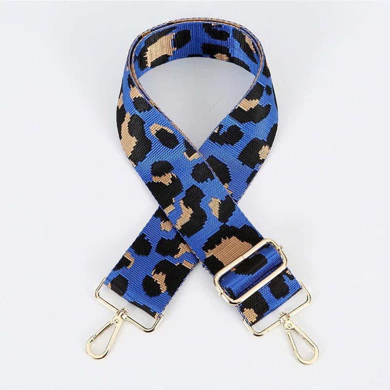 Adjustable Leopard Print Web Guitar Strap