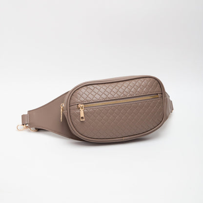 April Quilted Leather Sling Bag/Fanny Pack