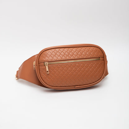 April Quilted Leather Sling Bag/Fanny Pack