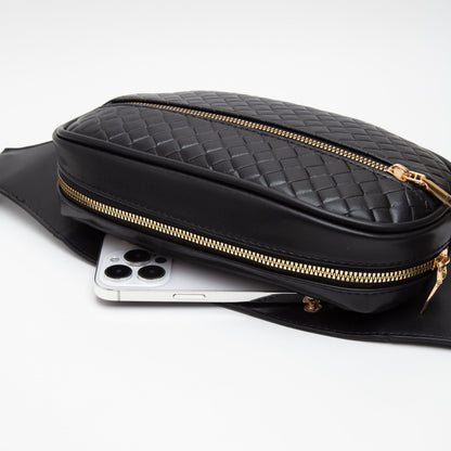 April Quilted Leather Sling Bag/Fanny Pack