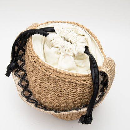 Shaina Rattan Bucket Bag