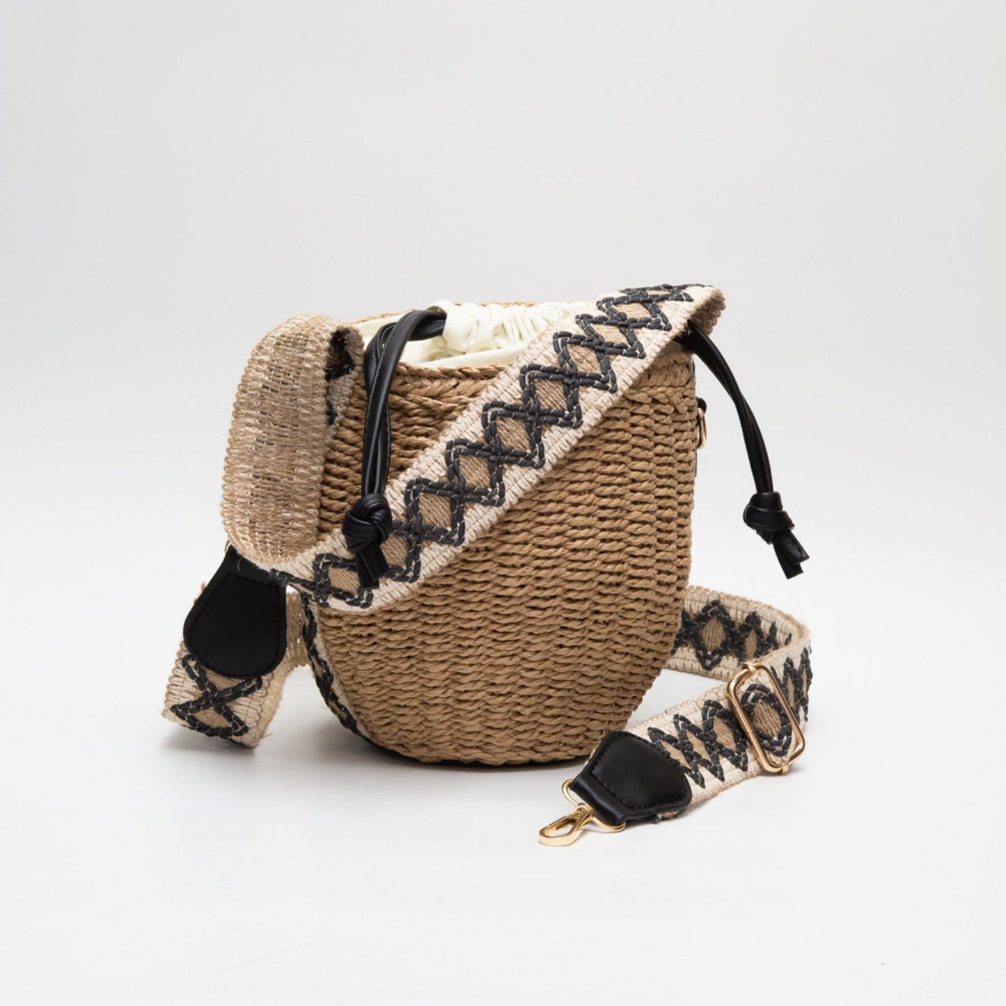 Shaina Rattan Bucket Bag