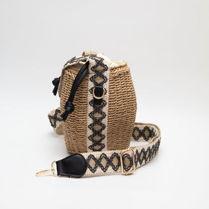 Shaina Rattan Bucket Bag