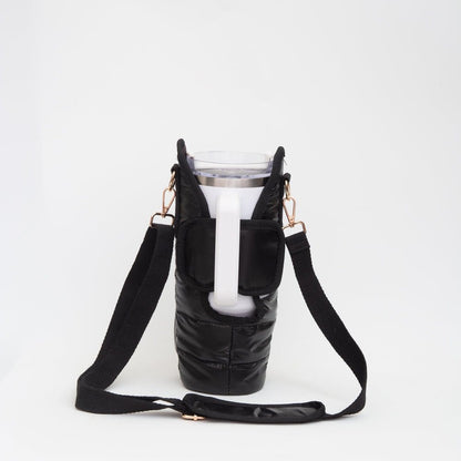 Puffer Tumbler Cup Holder Crossbody Bag