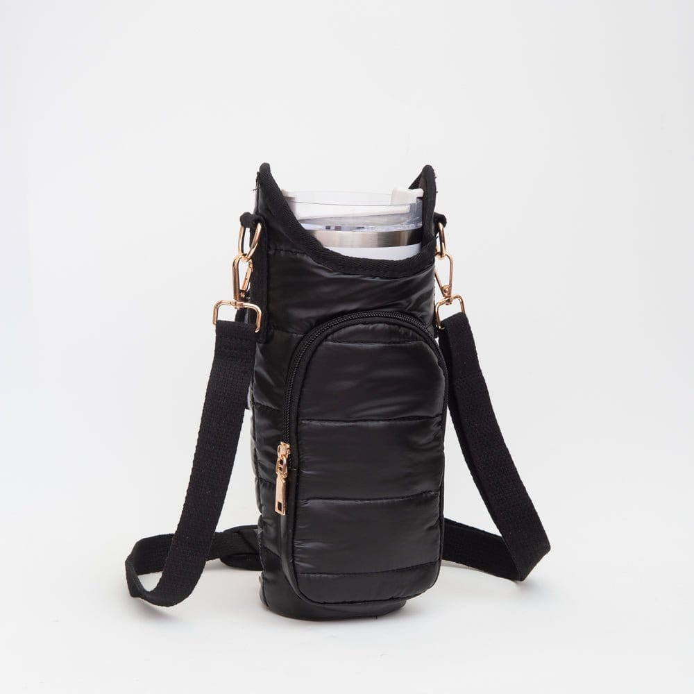 Puffer Tumbler Cup Holder Crossbody Bag