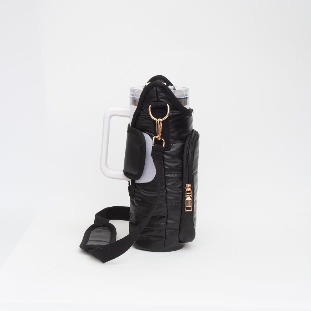 Puffer Tumbler Cup Holder Crossbody Bag