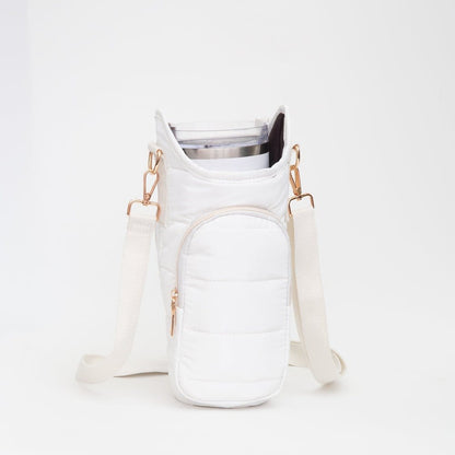 Puffer Tumbler Cup Holder Crossbody Bag