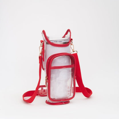 Clear Gameday/Stadium Tumbler Holder Crossbody