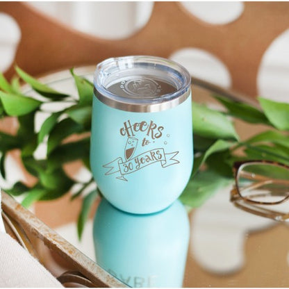 Cheers To 30 Years Teal 12oz Tumbler