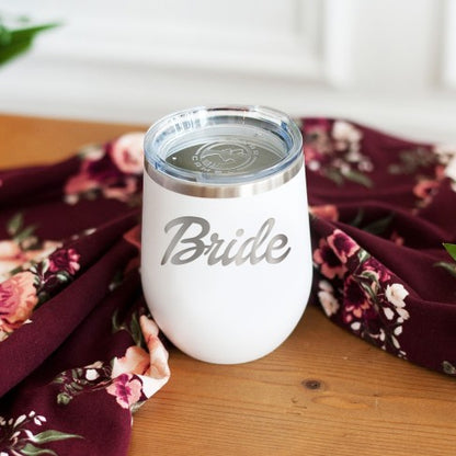 Bride White 12oz Insulated Tumbler