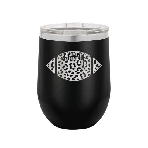 Leopard Football 12oz. Insulated Tumbler