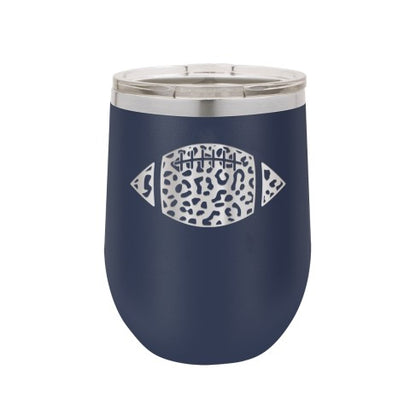 Leopard Football 12oz. Insulated Tumbler