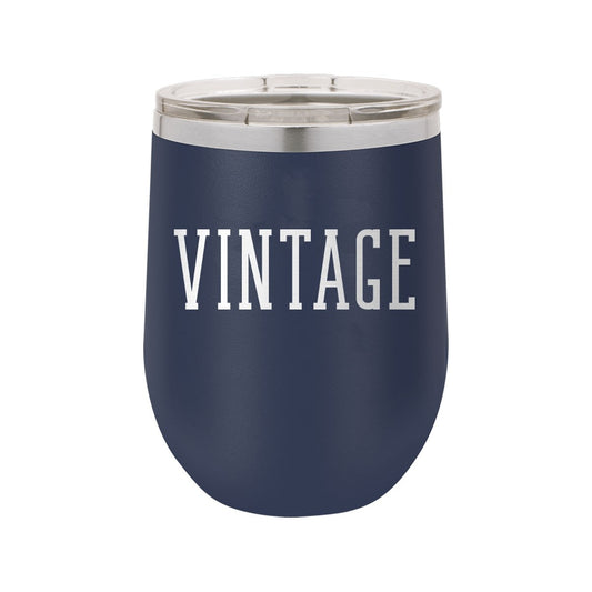 Vintage Navy 12oz Tumbler