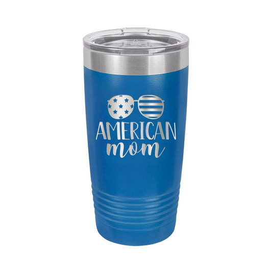 American Mom Royal Blue 20oz Insulated Tumbler