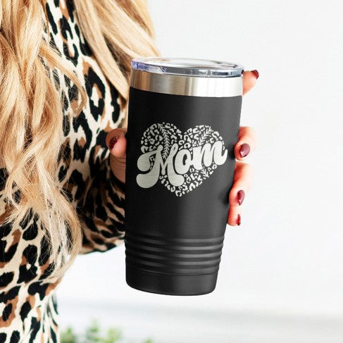 Baseball Mom Black 20oz Insulated Tumbler