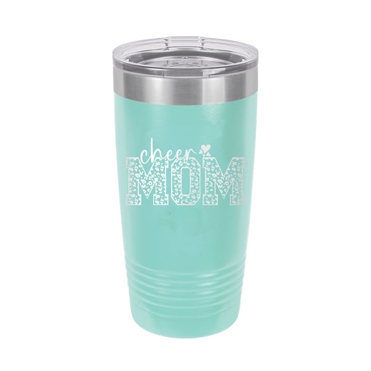 Cheer Mom Teal 20oz Insulated Tumbler