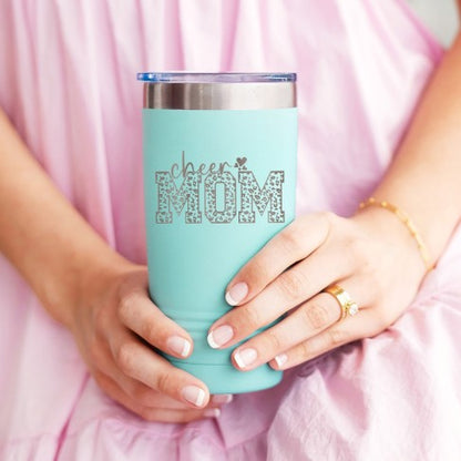 Cheer Mom Teal 20oz Insulated Tumbler