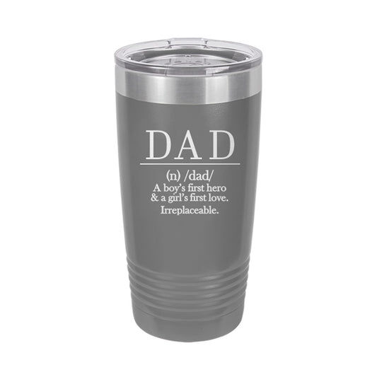 Definition Of Dad Grey 20oz Insulated Tumbler