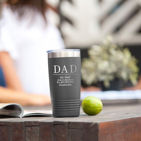 Definition Of Dad Grey 20oz Insulated Tumbler