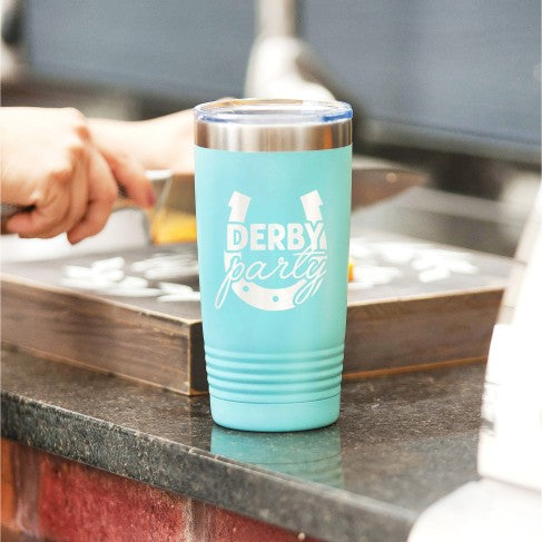 Derby Party Teal 20oz Tumbler