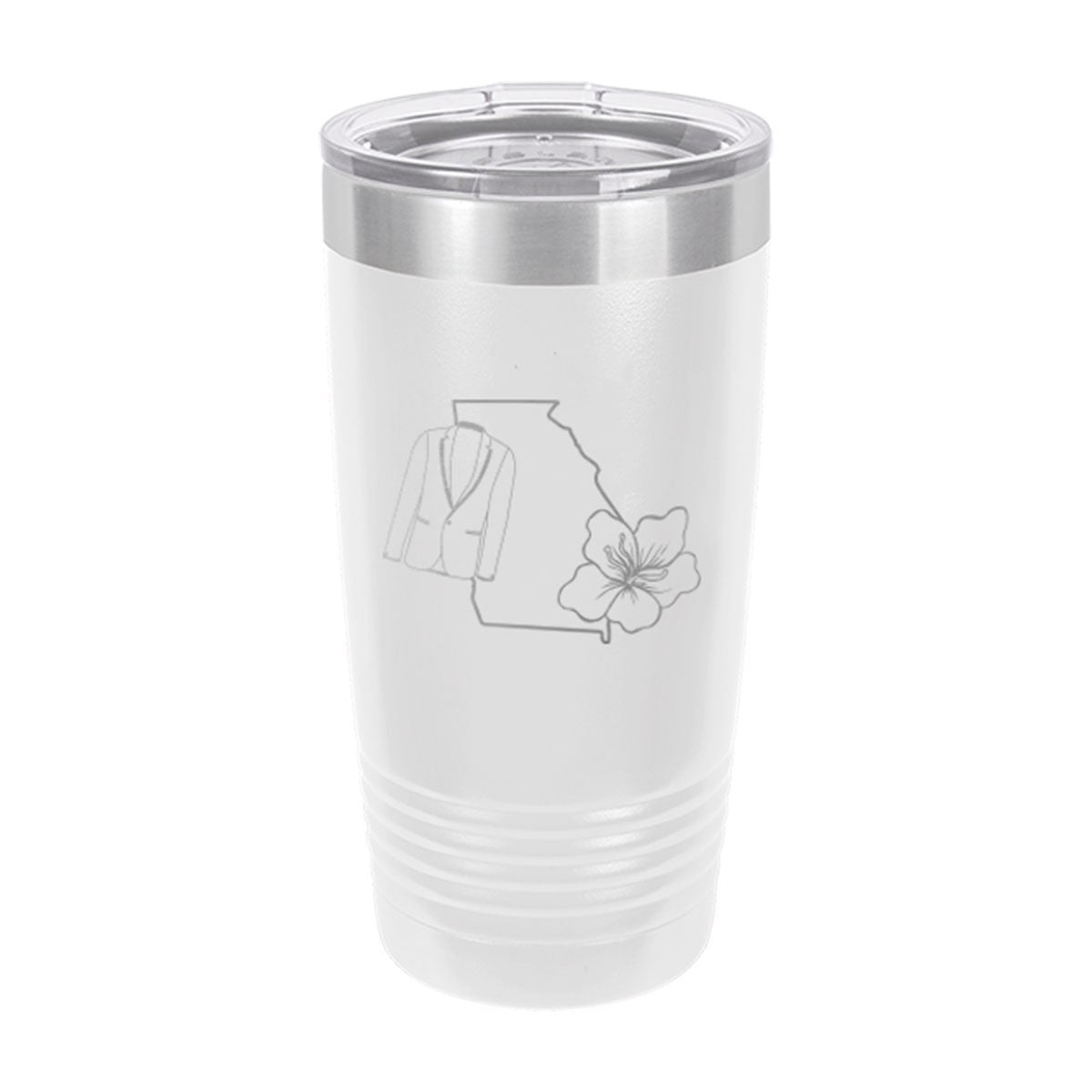 Georgia Azalea White 20oz Tumbler