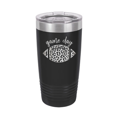 Game Day Leopard Football 20oz. Insulated Tumbler