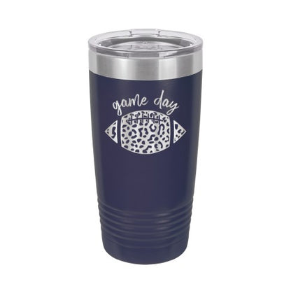 Game Day Leopard Football 20oz. Insulated Tumbler