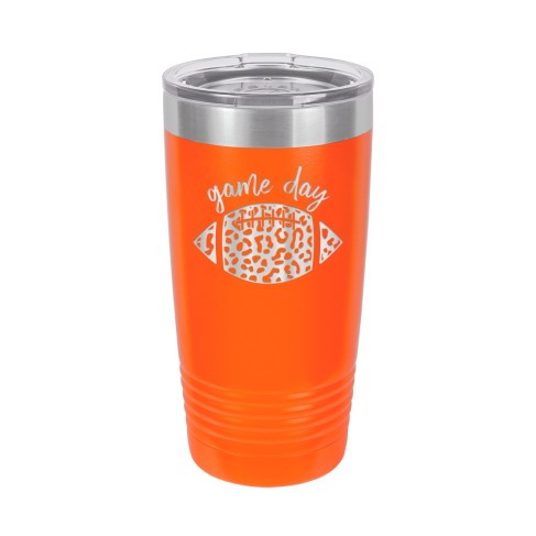 Game Day Leopard Football 20oz. Insulated Tumbler