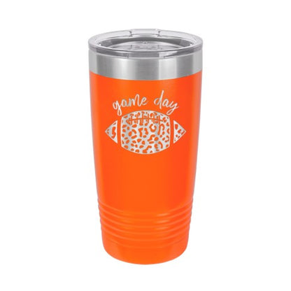 Game Day Leopard Football 20oz. Insulated Tumbler