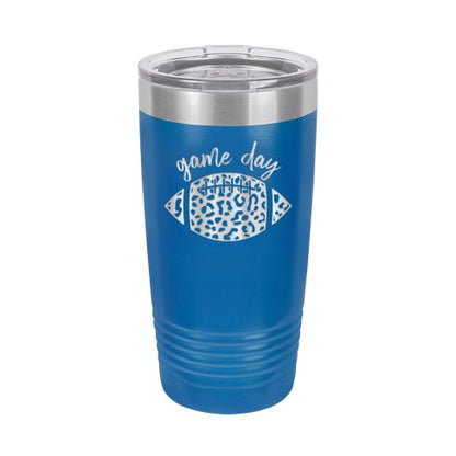 Game Day Leopard Football 20oz. Insulated Tumbler