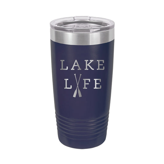 Lake Life Navy 20oz Insulated Tumbler