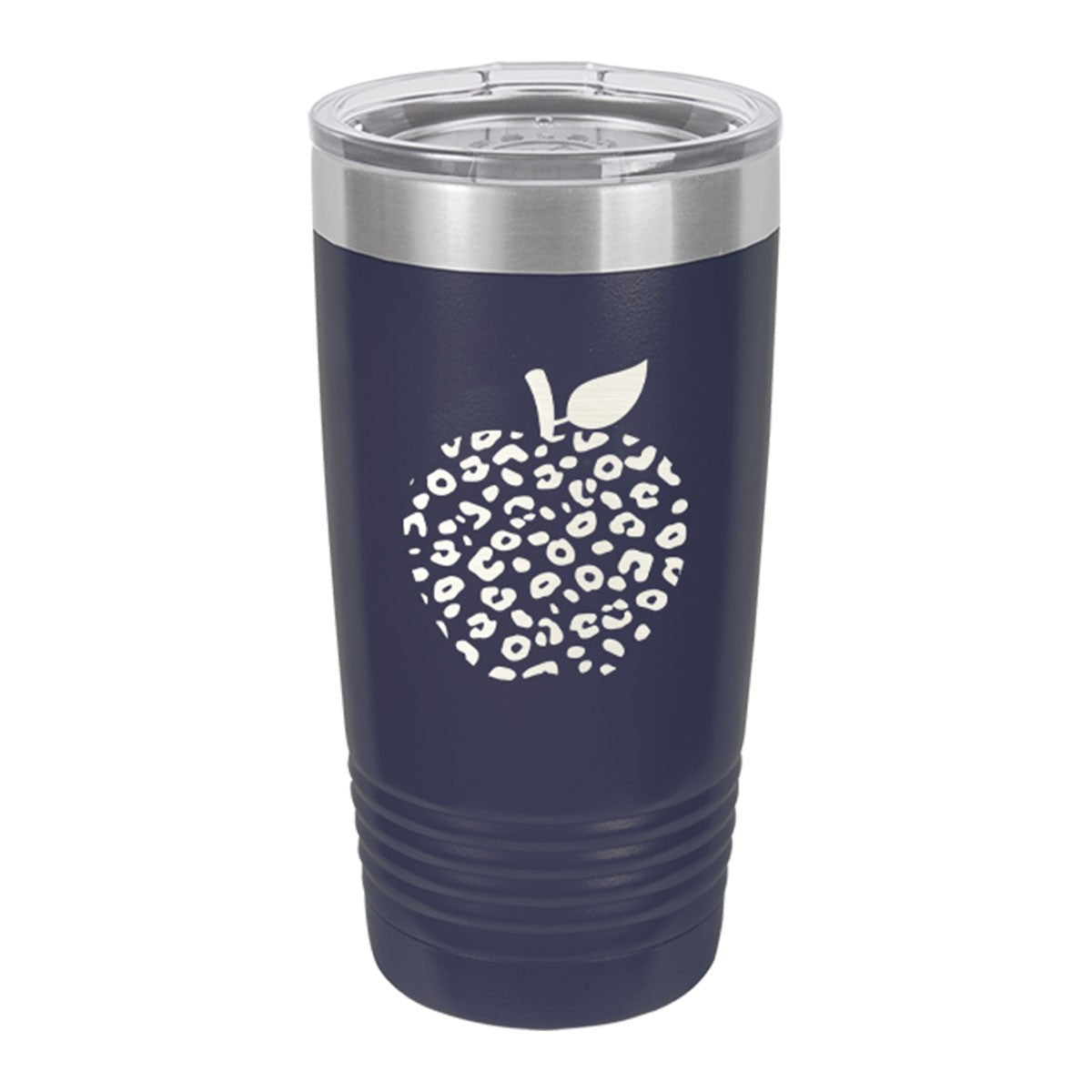 Leopard Apple Navy 20oz Tumbler