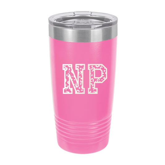 Leopard NP Pink 20oz Insulated Tumbler