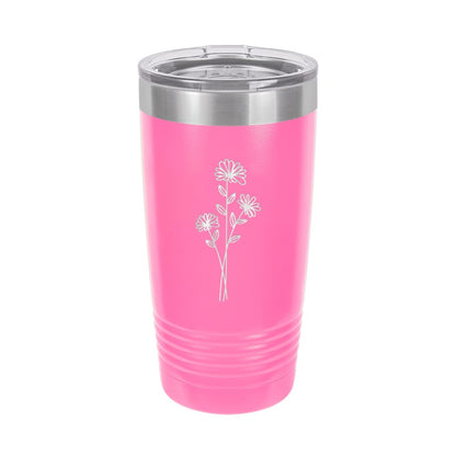 Birth Month Flower 20oz. Tumbler